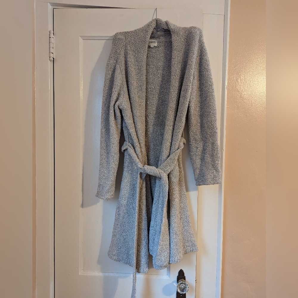 Plush bathrobe
